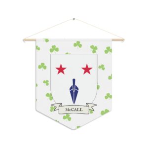 McCall Family Coat of Arms Indoor Pennant