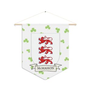McMahon Family Coat of Arms Indoor Pennant