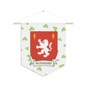 McNamara Family Coat of Arms Indoor Pennant