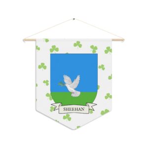 Sheehan Family Coat of Arms Indoor Pennant