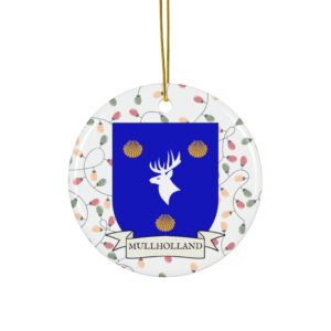 Mullholland Family Coat of Arms Christmas Tree Ornament