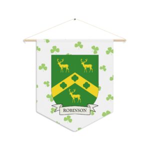Robinson Family Coat of Arms Indoor Pennant