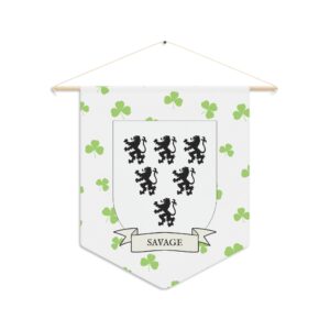 Savage Family Coat of Arms Indoor Pennant