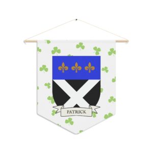 Patrick Family Coat of Arms Indoor Pennant