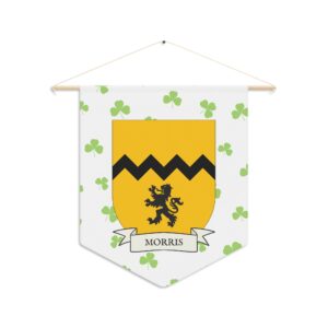 Morris Family Coat of Arms Indoor Pennant