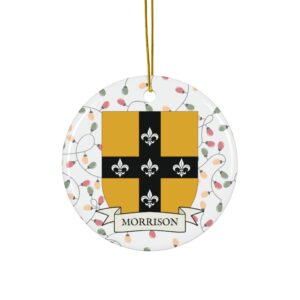 Morrison Family Coat of Arms Christmas Tree Ornament