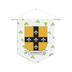 Morrison Family Coat of Arms Indoor Pennant