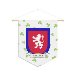 Wallace Family Coat of Arms Indoor Pennant
