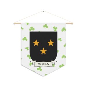 Moran Family Coat of Arms Indoor Pennant