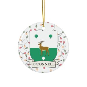 O'Connell Family Coat of Arms Christmas Tree Ornament