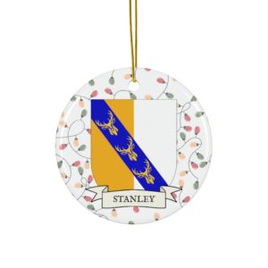Stanley Family Coat of Arms Christmas Tree Ornament