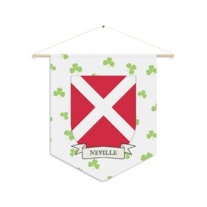 Neville Family Coat of Arms Indoor Pennant