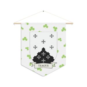 Teague Family Coat of Arms Indoor Pennant