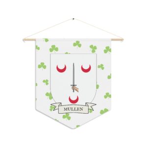 Mullen Family Coat of Arms Indoor Pennant