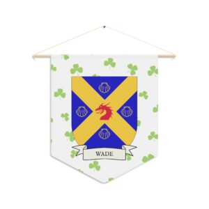 Wade Family Coat of Arms Indoor Pennant