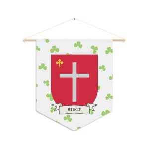 Ridge Family Coat of Arms Indoor Pennant