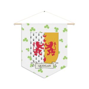 Quinlan Family Coat of Arms Indoor Pennant