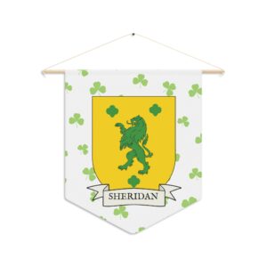 Sheridan Family Coat of Arms Indoor Pennant