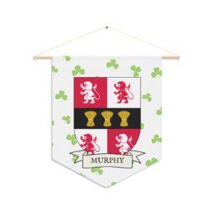 Murphy Family Coat of Arms Indoor Pennant