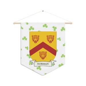 Norman Family Coat of Arms Indoor Pennant