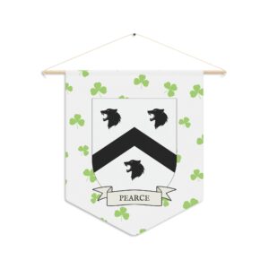 Pearce Family Coat of Arms Indoor Pennant