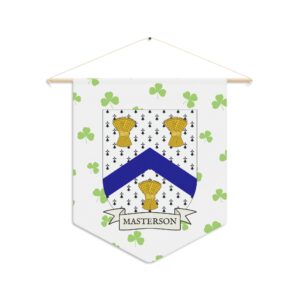 Masterson Family Coat of Arms Indoor Pennant