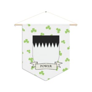 Power Family Coat of Arms Indoor Pennant