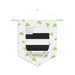 Marshall Family Coat of Arms Indoor Pennant