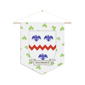 McCormick Family Coat of Arms Indoor Pennant