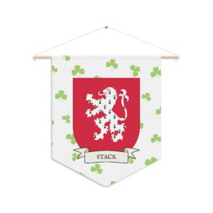 Stack Family Coat of Arms Indoor Pennant
