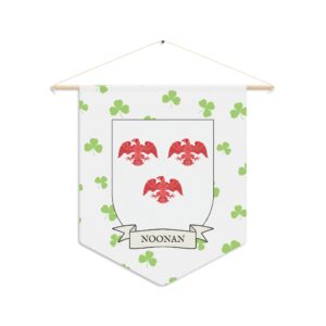 Noonan Family Coat of Arms Indoor Pennant
