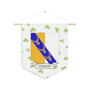Stanley Family Coat of Arms Indoor Pennant