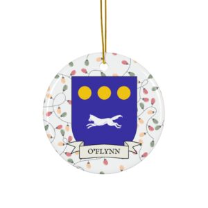 O'Flynn Family Coat of Arms Christmas Tree Ornament