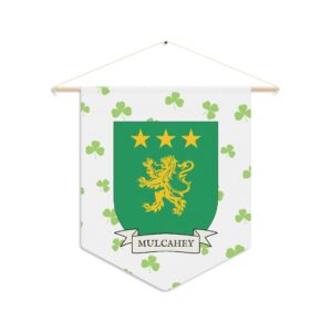 Mulcahey Family Coat of Arms Indoor Pennant