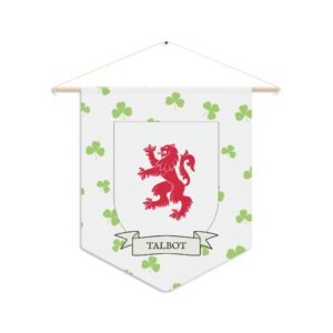 Talbot Family Coat of Arms Indoor Pennant