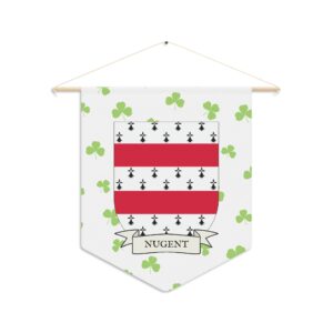 Nugent Family Coat of Arms Indoor Pennant