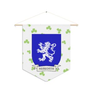 Meredith Family Coat of Arms Indoor Pennant