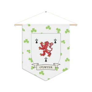 O'Dwyer Family Coat of Arms Indoor Pennant