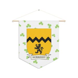 Morrissey Family Coat of Arms Indoor Pennant