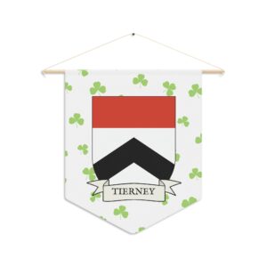 Tierney Family Coat of Arms Indoor Pennant