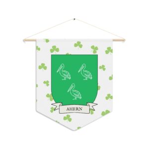 Ahern Family Coat of Arms Indoor Pennant