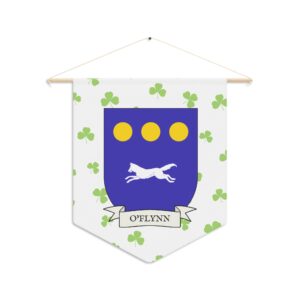 O'Flynn Family Coat of Arms Indoor Pennant