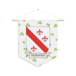 Murdock Family Coat of Arms Indoor Pennant
