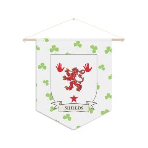 Shields Family Coat of Arms Indoor Pennant
