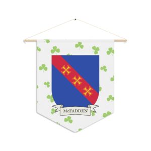 McFadden Family Coat of Arms Indoor Pennant