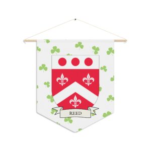 Reed Family Coat of Arms Indoor Pennant