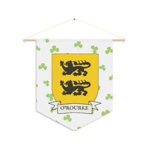 O'Rourke Family Coat of Arms Indoor Pennant