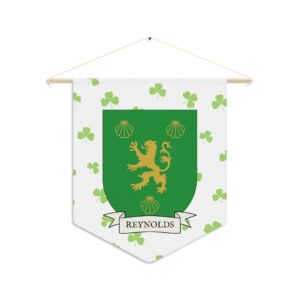 Reynolds Family Coat of Arms Indoor Pennant