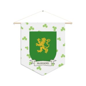 McShane Family Coat of Arms Indoor Pennant