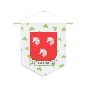 Parrish Family Coat of Arms Indoor Pennant